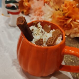 tejszínhabos bögrés gyertya