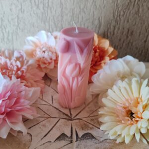 Tulipános tömb formagyertya