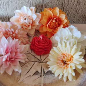 Bazsarózsa formagyertya